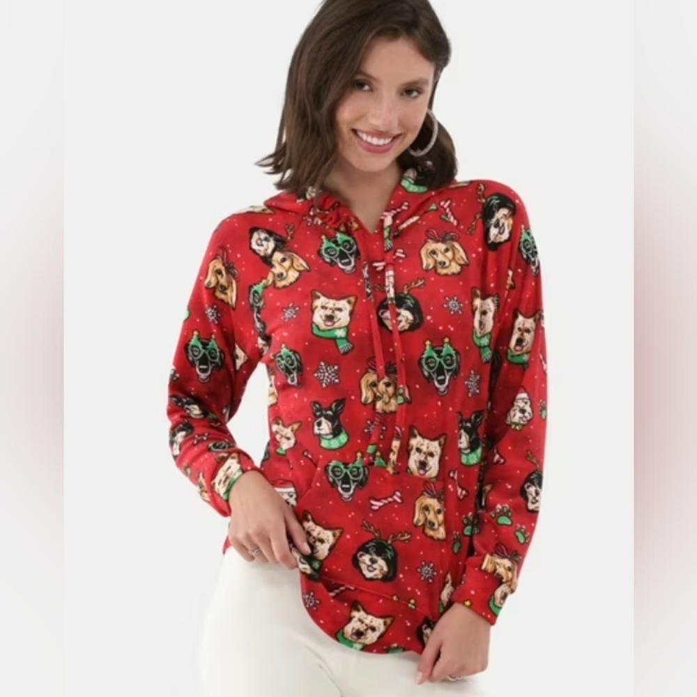 Festive Red No Boundaries Hoodie